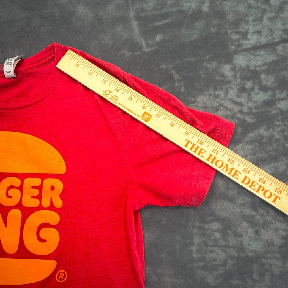 Burger King T-Shirt Mens Medium Red Burger Logo Graphic Tee Crew Neck Fast Food - Picture 7 of 10